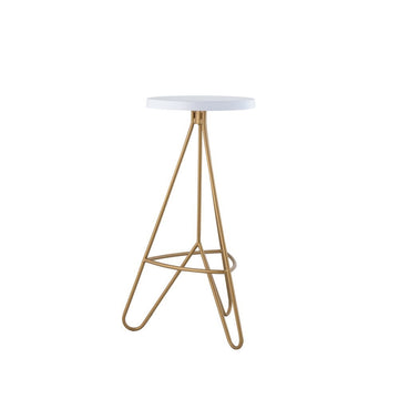 Trinity 30" Modern Industiral Iron Tripod Backless Bar Stool - JONATHAN Y